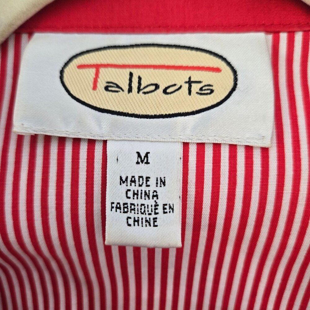Talbots Toggle Closure Cotton Jacket Size Medium - image 3